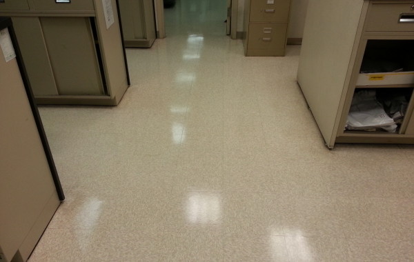 VCT Tile Stripping and Waxing